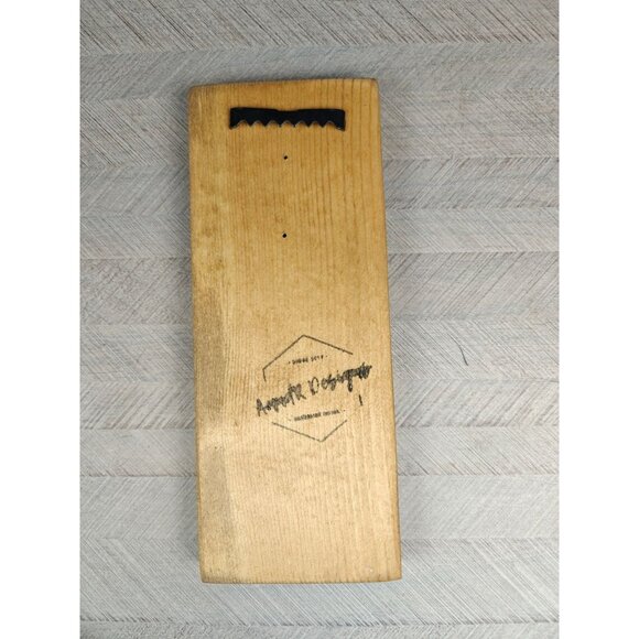 Beetlejuice Wooden Handmade Wall-Mount Bottle Opener Retro Look Green Finish - Picture 5 of 5